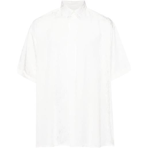 LGN LOUIS GABRIEL NOUCHI camicia con motivo jacquard - bianco