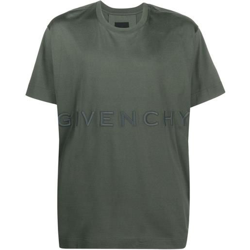 Givenchy t-shirt con ricamo - verde