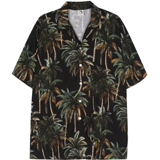 Endless Joy camicia palem con stampa palm tree - nero