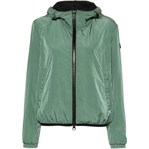 Peuterey giacca nigle short con applicazione logo - verde