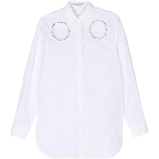 Stella McCartney camicia con dettaglio cut-out - bianco