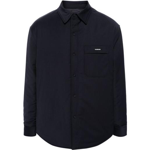 SANDRO giacca-camicia imbottita - blu