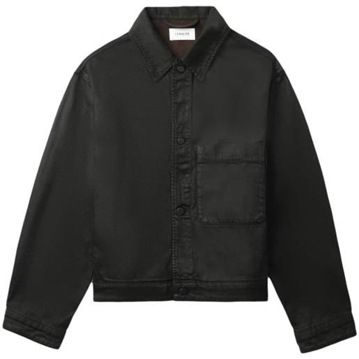 LEMAIRE giacca-camicia con taschino - marrone