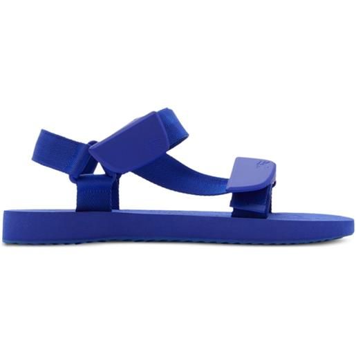 Burberry sandali con suola piatta trek - blu