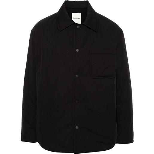 SANDRO giacca-camicia imbottita - nero