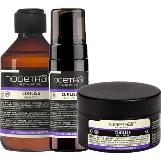 Togethair curliss kit: shampoo + mask + mousse