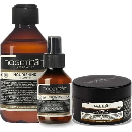 Togethair nourishing kit: shampoo + mask + bio serum