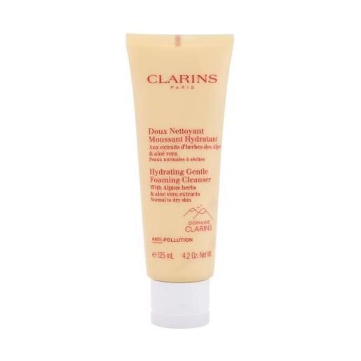 Clarins hydrating gentle crema detergente in schiuma per pelli da normali a secche 125 ml per donna
