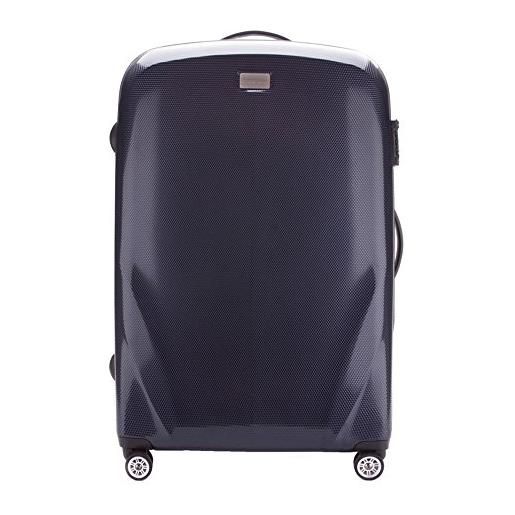 WITTCHEN pc ultra light bagagli rigidi valigia da viaggio valigia trolley valigia grande in policarbonato quattro ruote doppie lucchetto tsa manico alluminio telescopico taglia l blu scuro