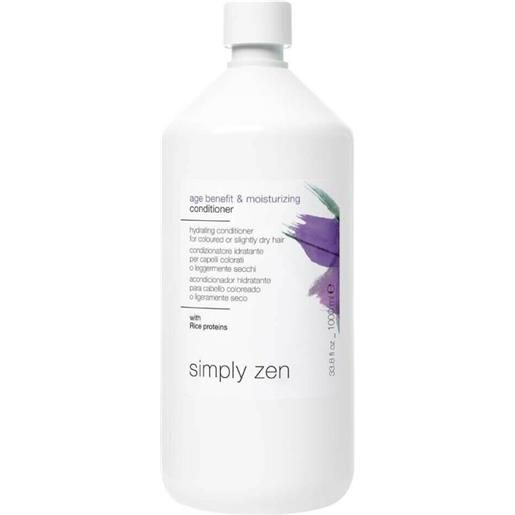 Simply Zen age benefit & moisturizing conditioner 1000ml - balsamo idratante protettivo capelli colorati