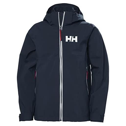Helly Hansen junior unisex giacca impermeabile rigging, 10, marina militare