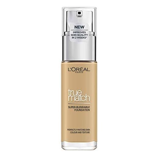 L'Oréal Paris perfect match fondotinta opaque make up - miscela perfetta con tono della pelle e umidità 24 ore, 4. D / 4. W golden natural, 30 ml