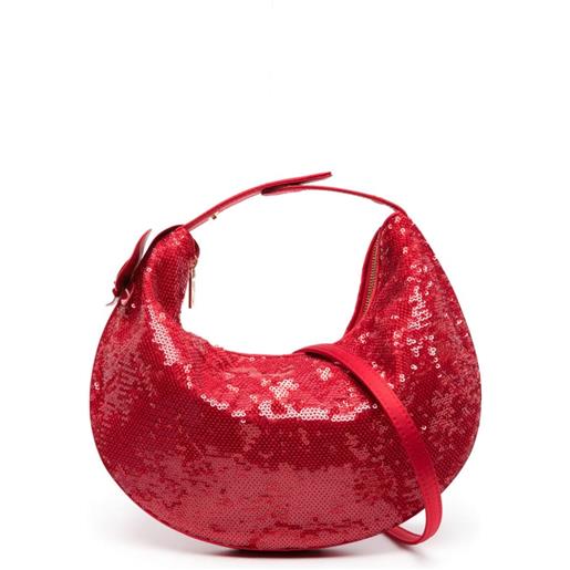 Genny borsa fortune mini con paillettes - rosso