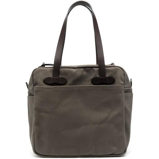 Filson borsa tote con applicazione - verde