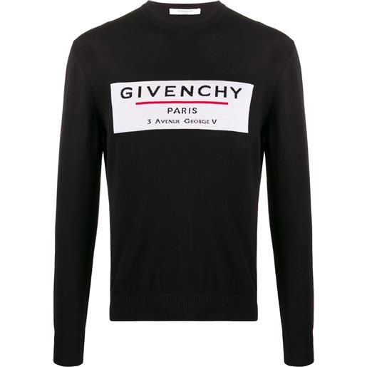 Givenchy maglione con ricamo - nero