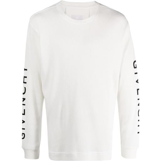 Givenchy t-shirt a maniche lunghe con stampa - bianco