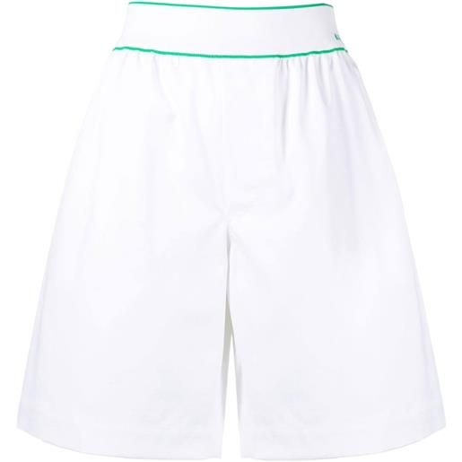 Bottega Veneta shorts con ricamo - bianco