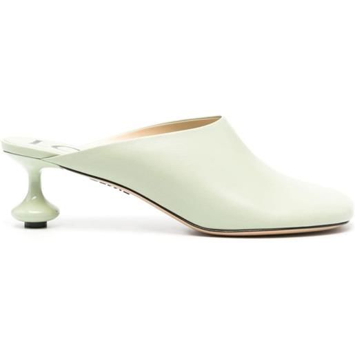 LOEWE mules toy in pelle 45mm - verde