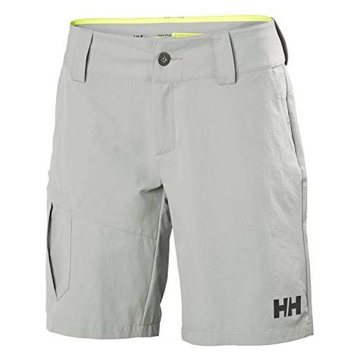 Helly Hansen donna pantaloncini hh cargo asciugatura rapida, 34, grigio nebbia