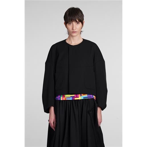 Comme des Garcons giacca casual in lana nera