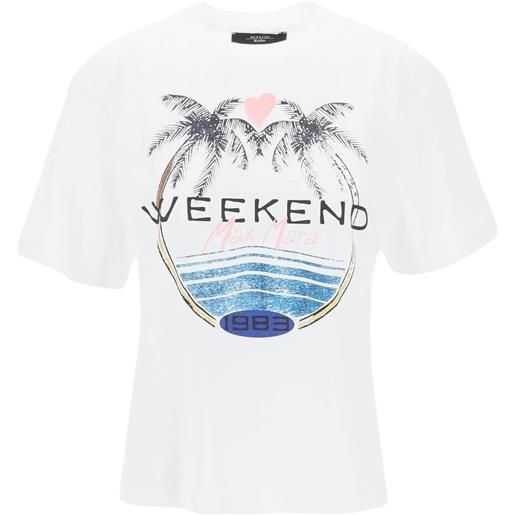 Weekend Max Mara t-shirt con stampa grafica 'viterbo' Weekend Max Mara