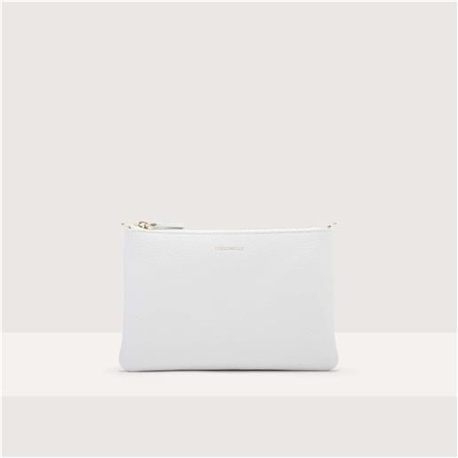 COCCINELLE borsa a tracolla donna brillant white