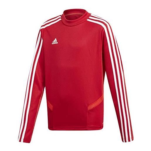 Adidas tiro 19, giacca da rappresentanza unisex bambini, power red/collegiate burgundy/white, 176
