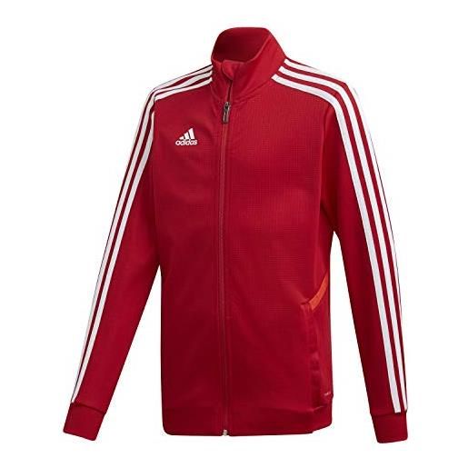 Adidas tiro 19, giacca da allenamento unisex bambini, power red/red white, 164