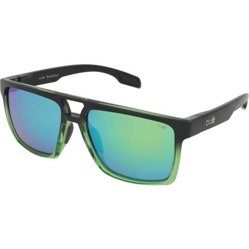 Crullé tenacious c2 | occhiali da sole sportivi | prova online | unisex | plastica | quadrati | nero, verde | adrialenti