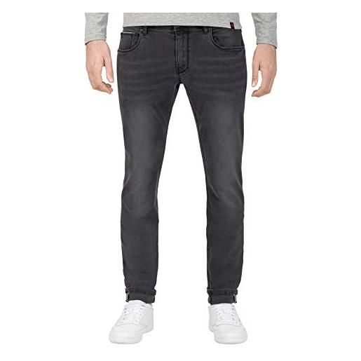 Timezone slim scotttz jeans skinny, grigio (anthracite shadow wash 8650), w34/l34 (taglia produttore: 34/34) uomo
