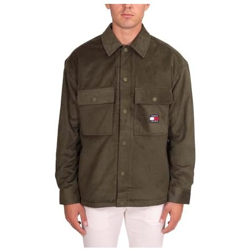 Tommy Hilfiger tommy jeans - giacca uomo oversize in velluto - taglia m