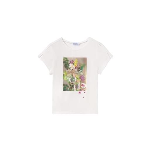 Mayoral maglietta m/c foto per bambine e ragazze ecrù 12 anni (152cm)