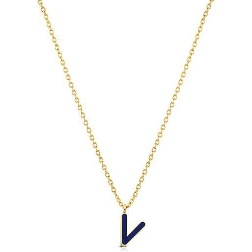 Ops Objects collana donna gioiello Ops Objects lettera v opscl-927