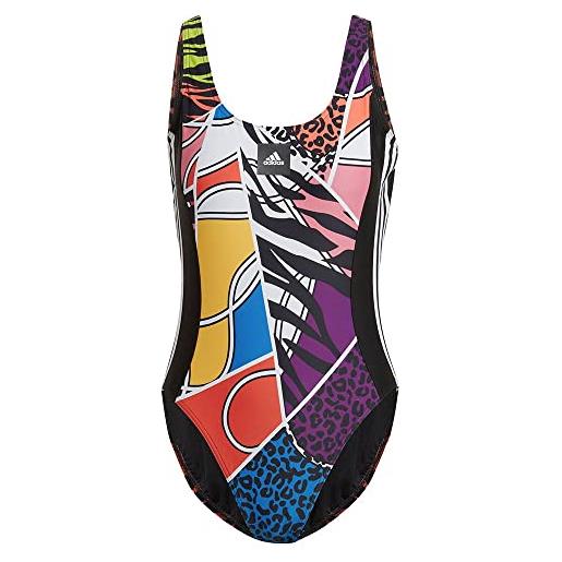Adidas richi mnisi sw, costume da nuoto donna, black, 36