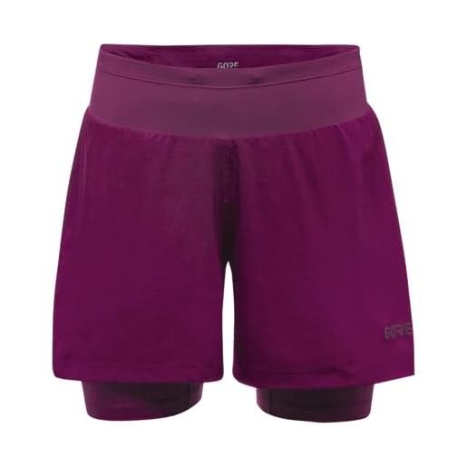 GORE WEAR r5, pantaloncini donna, process purple, 42