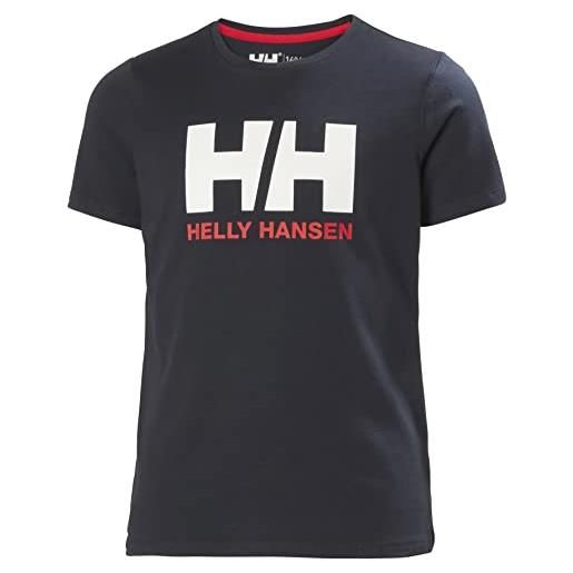 Helly Hansen junior unisex maglietta hh logo, 8, marina militare