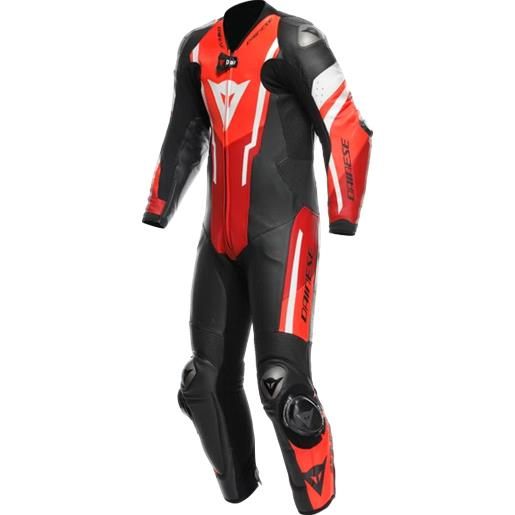 DAINESE tuta misano 3 perforated d-air nero rosso DAINESE 52