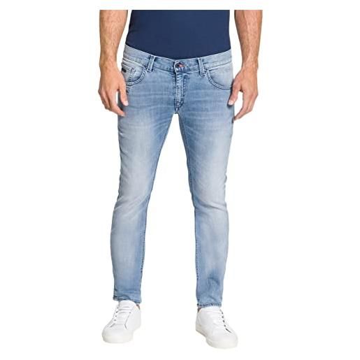 Pioneer pantaloni da uomo in denim elasticizzato a 5 tasche jeans, moda blu oceano, 41w x 30l