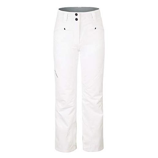 Ziener alin junior, pantaloni da sci per bambini, impermeabili, antivento, caldi, bianco, 116