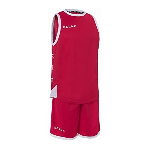 KELME vitoria - set da basket per bambini, bambino, 80803, rosso/bianco, 8