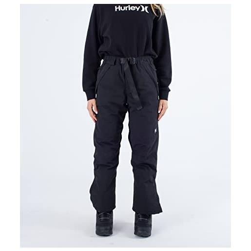 Hurley architectural3m snow pant pants, nero, l donna