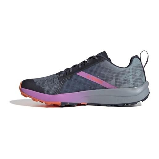 adidas terrex speed flow w, scarpe da trail running donna, nero, bianco, giallo (negbas balcri amasol), 36 2/3 eu