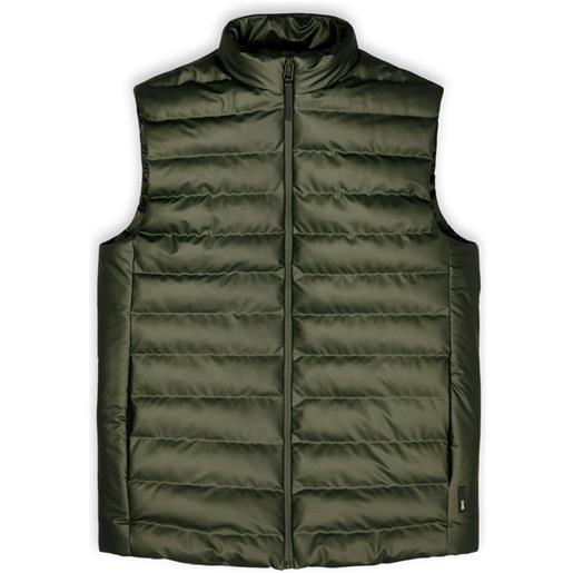 Rains - cappotto senza maniche - trekker vest evergreen per uomo - taglia xs, s - kaki