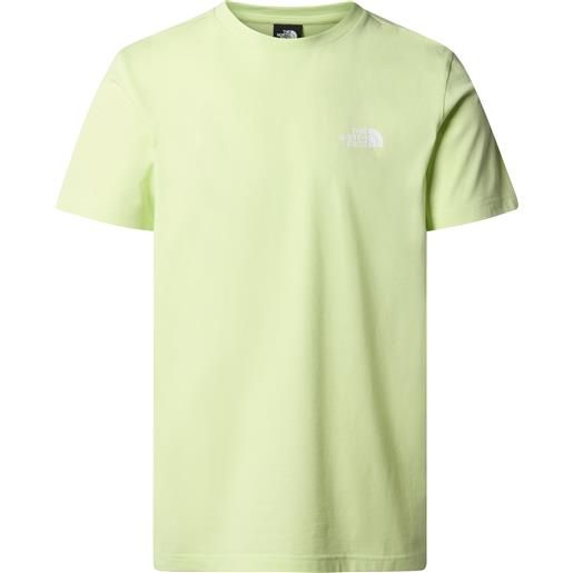 The North Face - t-shirt in cotone - m s/s simple dome tee astro lime per uomo in cotone - taglia s, m, l, xl, xxl - verde
