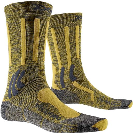 X-Socks - calze da trekking in lana merino - trek x merino carboncino/grigio per uomo - taglia 35-38,39-41,42-44,45-47 - giallo