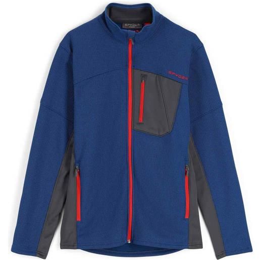 Spyder - bandit full zip fleece jacket navy per uomo - taglia m - blu