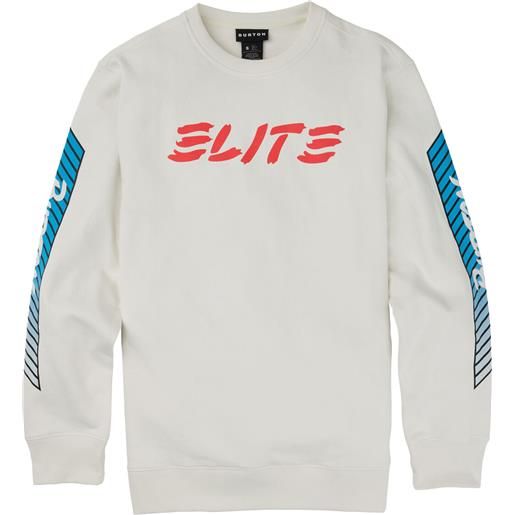 Burton - 1987 elite crew stout white per uomo - taglia xs, l, xl - bianco