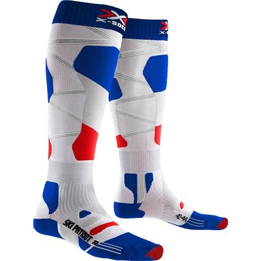 X-Socks - calze da sci - ski patriot 4.0 france bleu/blanc/rouge per uomo - taglia 35-38,39-41,42-44,45-47 - blu