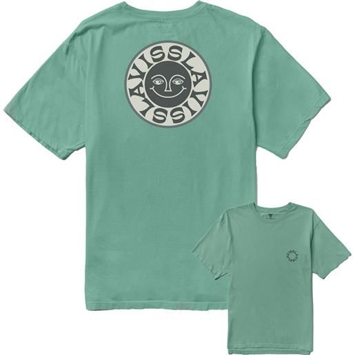 Vissla - t-shirt leggera in cotone organico - solar smiles organic tee jade per uomo in cotone - taglia s, m, l, xl - blu