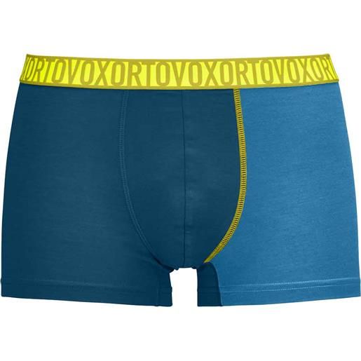 Ortovox - boxer traspiranti - 150 essential trunks m petrol blue per uomo - taglia s, m, l, xl